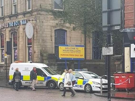Police investigating the incident on a car park on Wallgate