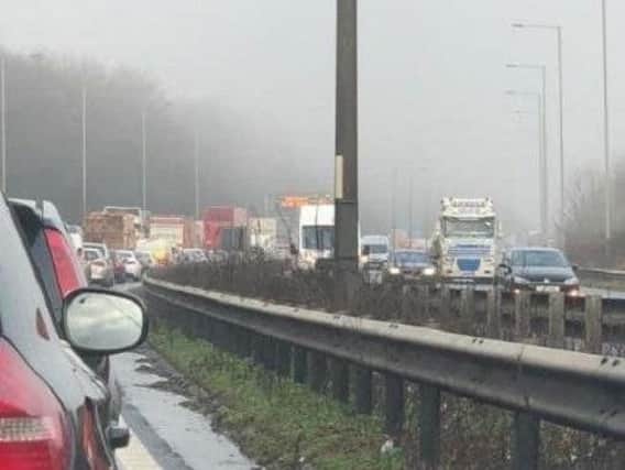 Motorists face delays on M6 northbound