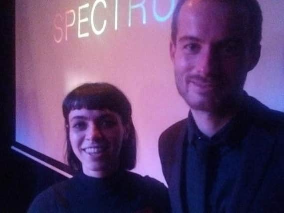 Abigail Henry and Kieron Moore at the first screening of their LGBTQ+ short film Spectrum in Manchester