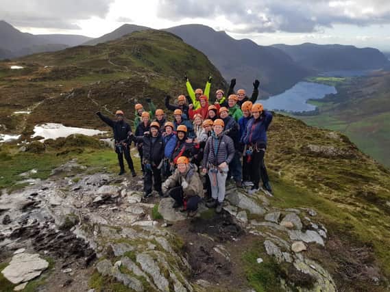 The WWL team taking part in the Trans-Cumbrian Challenge