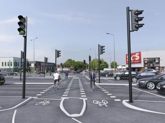 Cycle routes around the Saddle junction are getting an upgrade