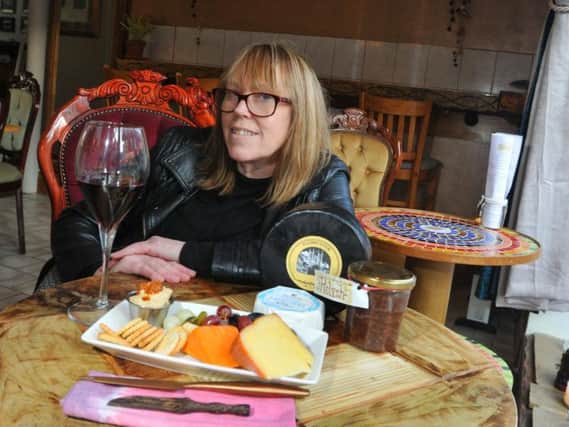 Tracey Stevens in her new Hallgate wine and cheese bar Relish