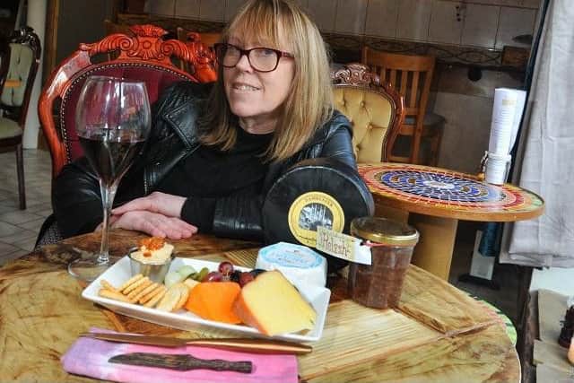 Tracey Stevens in her new wine and cheese bar, Relish