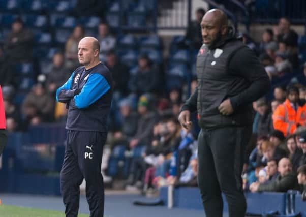 Darren Moore (right) with Paul Cook