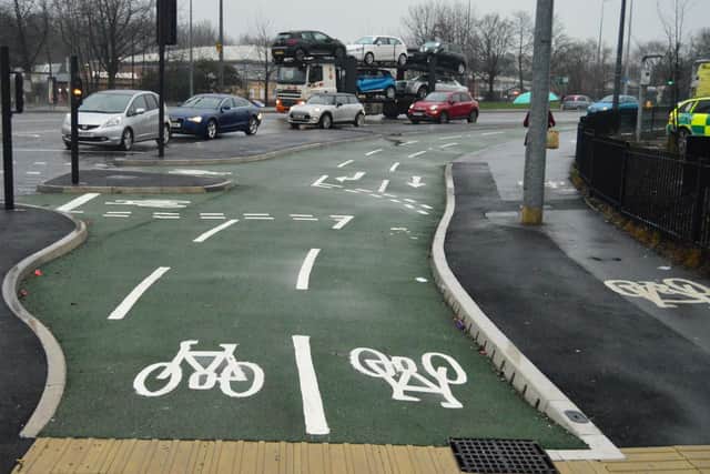 The new cycle lanes