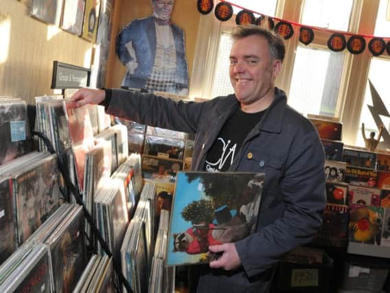 Static Records owner Paul Dolman in the new shop
