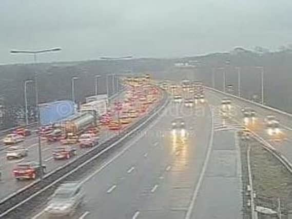 Congestion is building with long delays expected on the M6 northbound near Knutsford.