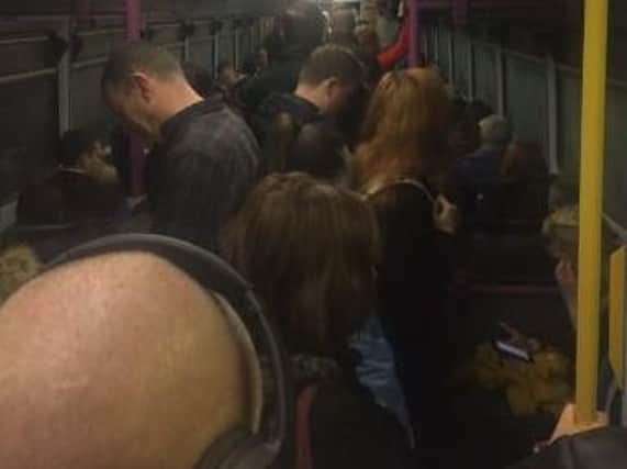 Passengers were asked to leave the train due to overcrowding
