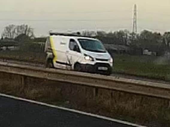 Police are appealing for the driver of this van