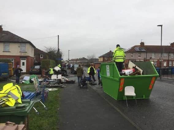 Tonnes of waste was cleared away from the streets thanks to the efforts of local residents and their councillors