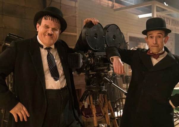 John C Reilly and Steve Coogan as Oliver Hardy and Stan Laurel
