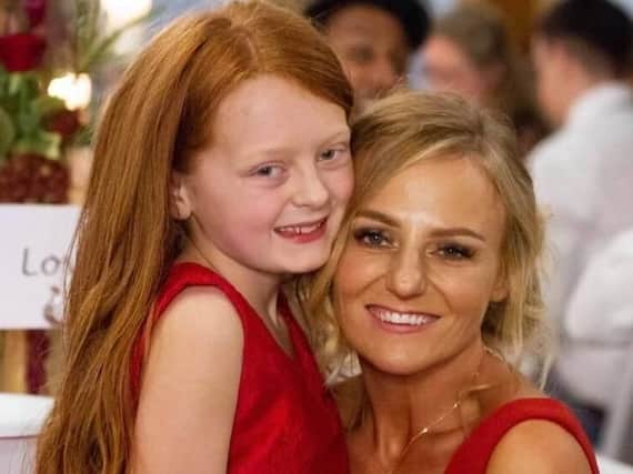 Gemma Heaton and daughter Summer at the Reset the Happiness ball