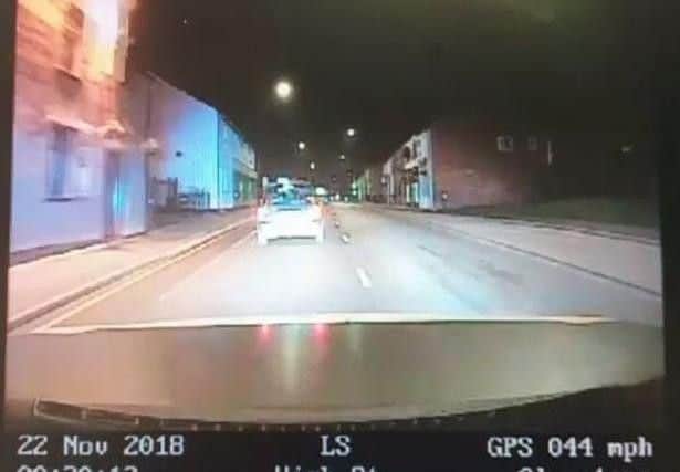 The pursuit was captured on video by Greater Manchester Police