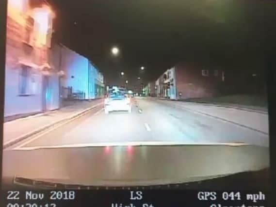 The pursuit was captured on video by Greater Manchester Police