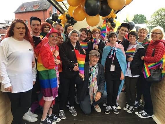 A previous Wigan Pride festival among whom the attendees included actor Sir Ian McKellen