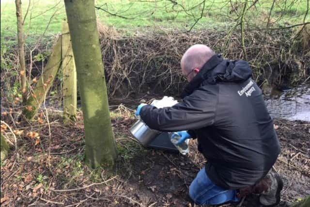 The Environment Agency have since been taking samples in a number of locations within the area