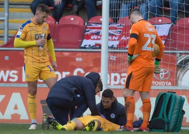 Latics were rocked by the loss of Danny Fox after 25 minutes