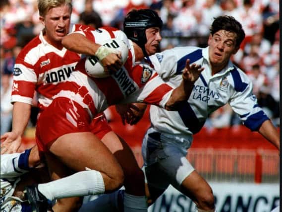 Phil Clarke in action for Wigan