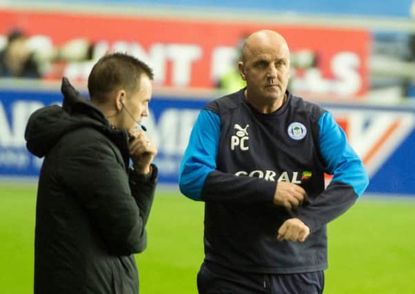 Paul Cook during the 0-0 draw against Stoke