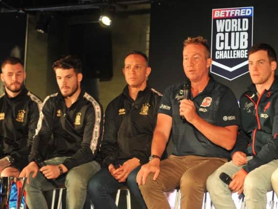 Wigan Warriors and Sydney Roosters hold a press conference ahead of their World Club Challenge match this weekend, hosted at Revolution bar, Wigan.