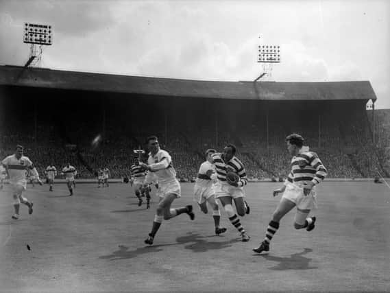Billy Boston in action at Wembley