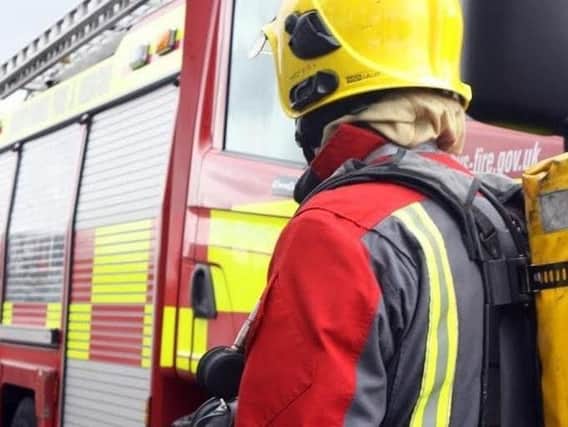 Firefighters attended the scene
