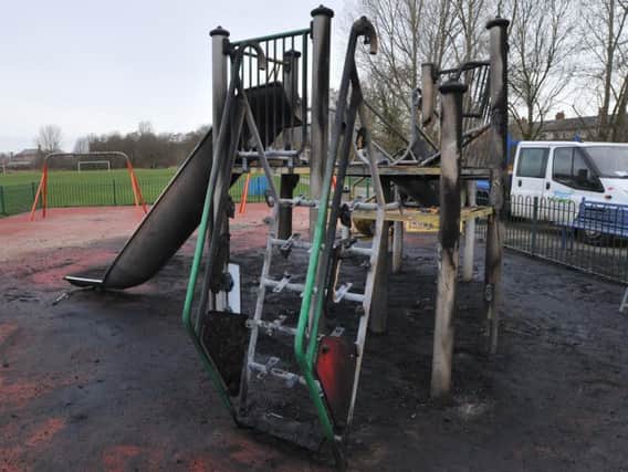 The torched playground