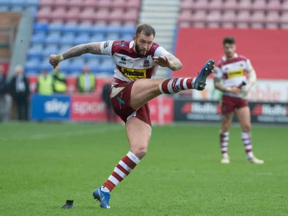 Zak Hardaker had a chance to win the game for Wigan