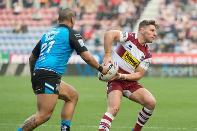 George Williams facing Hull FC yesterday