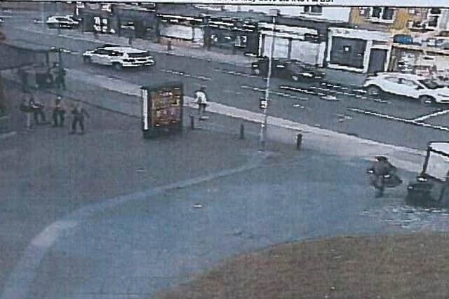 A still from the CCTV footage that was shown to the court