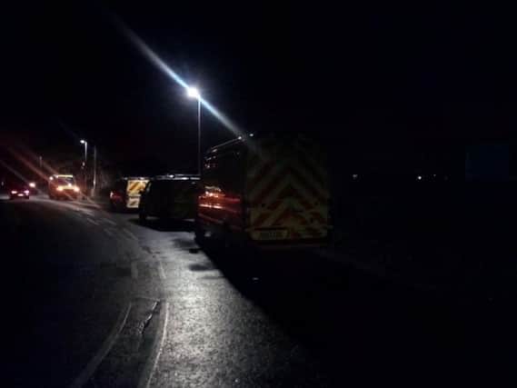 Ambulances descended on Latham Lane