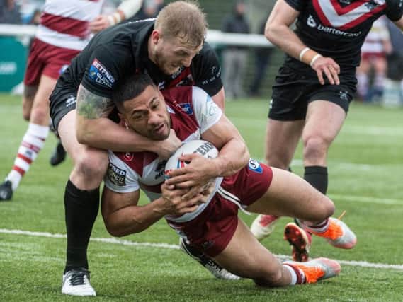 Willie Isa was one of Wigan's try-scorers against London