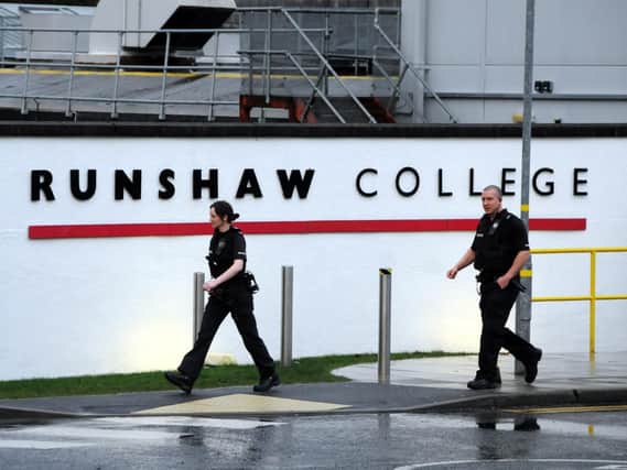 Five people have been arrested following a stabbing at Runshaw College