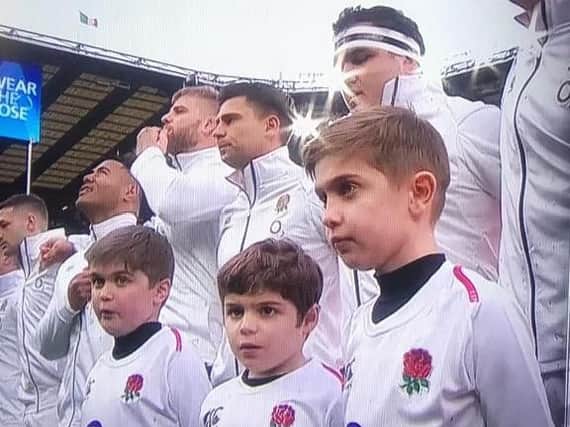 Jack Johnson (right) was an England mascot on Saturday