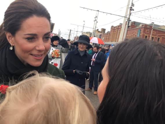 Andrea Bellamy from Standish meets the Duchess of Cambridge