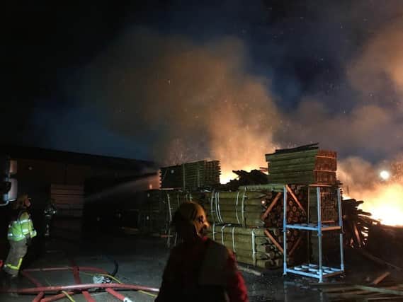 The fire at the timber yard