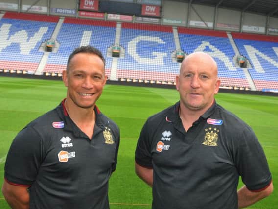 Adrian Lam and Shaun Edwards in August