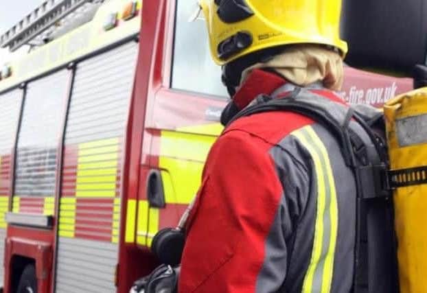 Fire crews attended a vehicle blaze