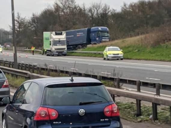 The incident on the M6 northbound