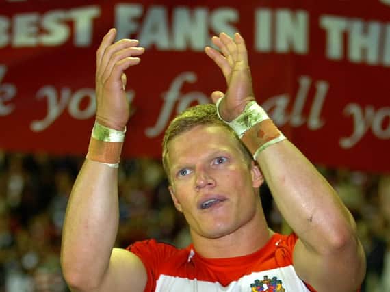 Brett Dallas after his final appearance for Wigan in 2006