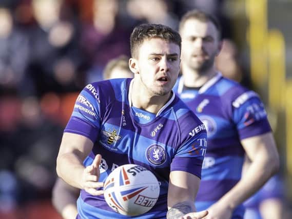 Oliver Partington playing for Swinton