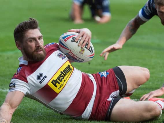 Jarrod Sammut scored his first Wigan try in Sunday's win over Catalans Dragons