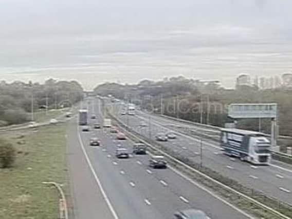 A vehicle has caught fire at the junction of the M58 and M6 in Wigan at 9.15am on Friday, April 5.