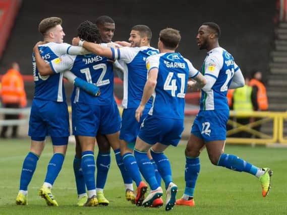 Reece James is congratulated after opening the scoring at Bristol City