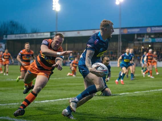 Dom Manfredi in action against Castleford before injury struck