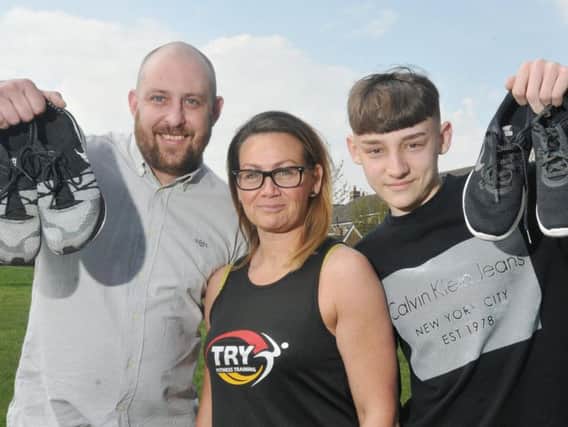 Kieran Jones, Suzanne Cleworth and her son Will, 15, are preparing for Tough Mudder, raising funds and awareness of charity Mind