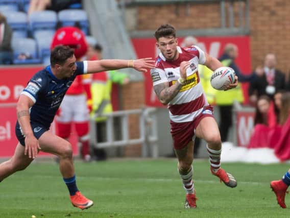Oliver Gildart on the break at the DW