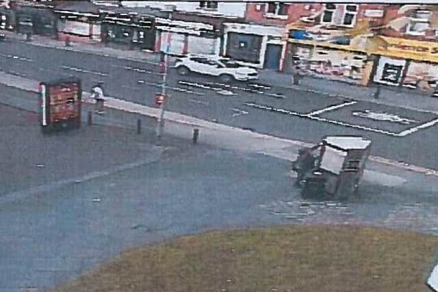 The CCTV images disputed by Coun Maiden