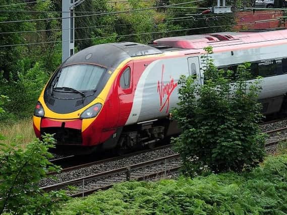 A Virgin high-speed train