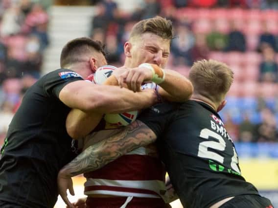 Action from London's loss to Wigan